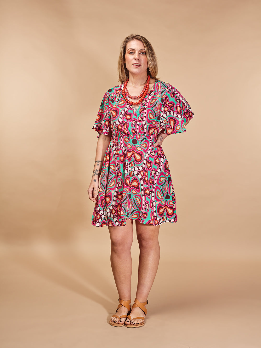 Vestito Seta Talia-Vestito-WhyY-Multicolore-S-M-Bijondo