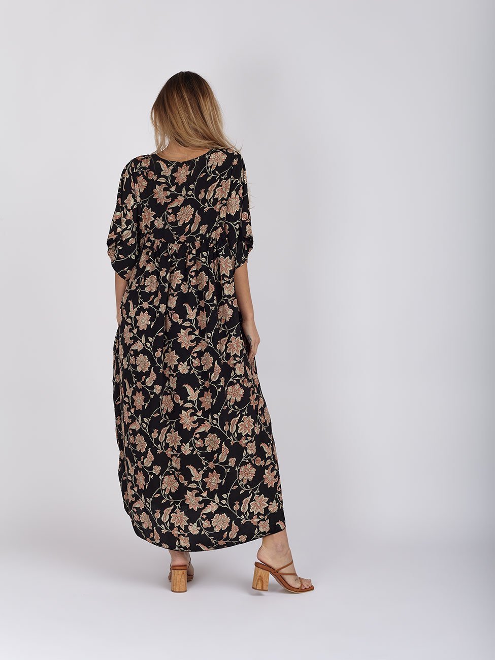 Vestito Seta Tecla - nero - Bijondo