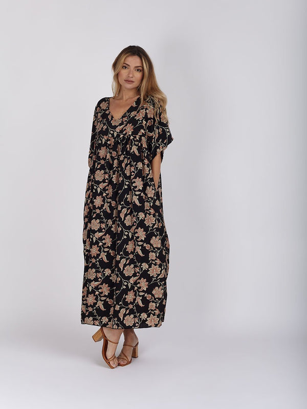 Vestito Seta Tecla - nero - Bijondo