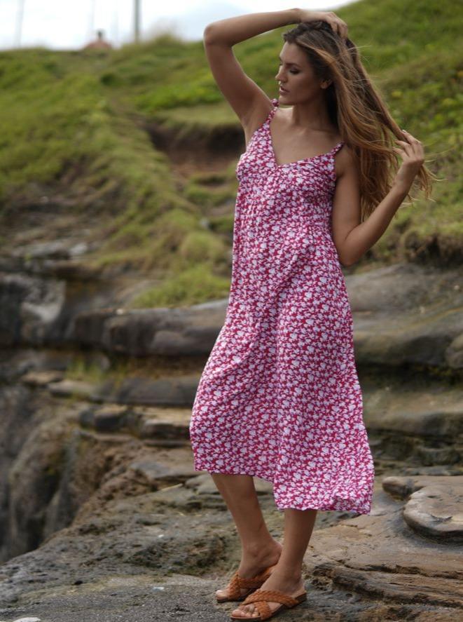 Vestito Silvia - fucsia - Bijondo