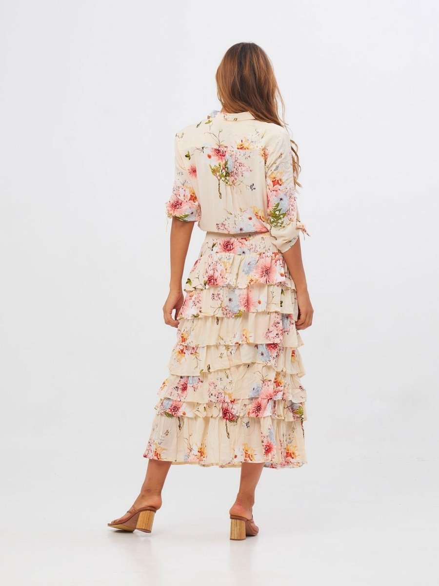 Vestito Stefanie lungo - bianco - Bijondo