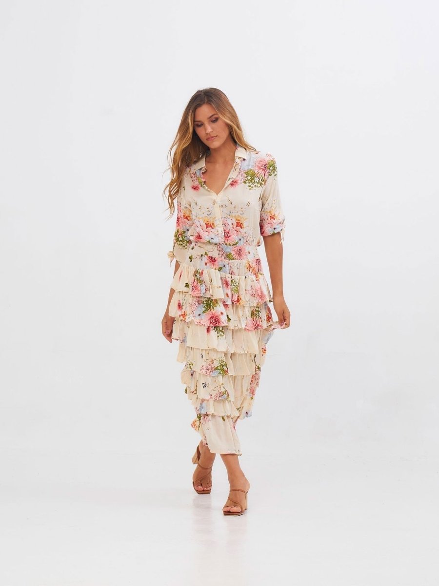 Vestito Stefanie lungo - bianco - Bijondo