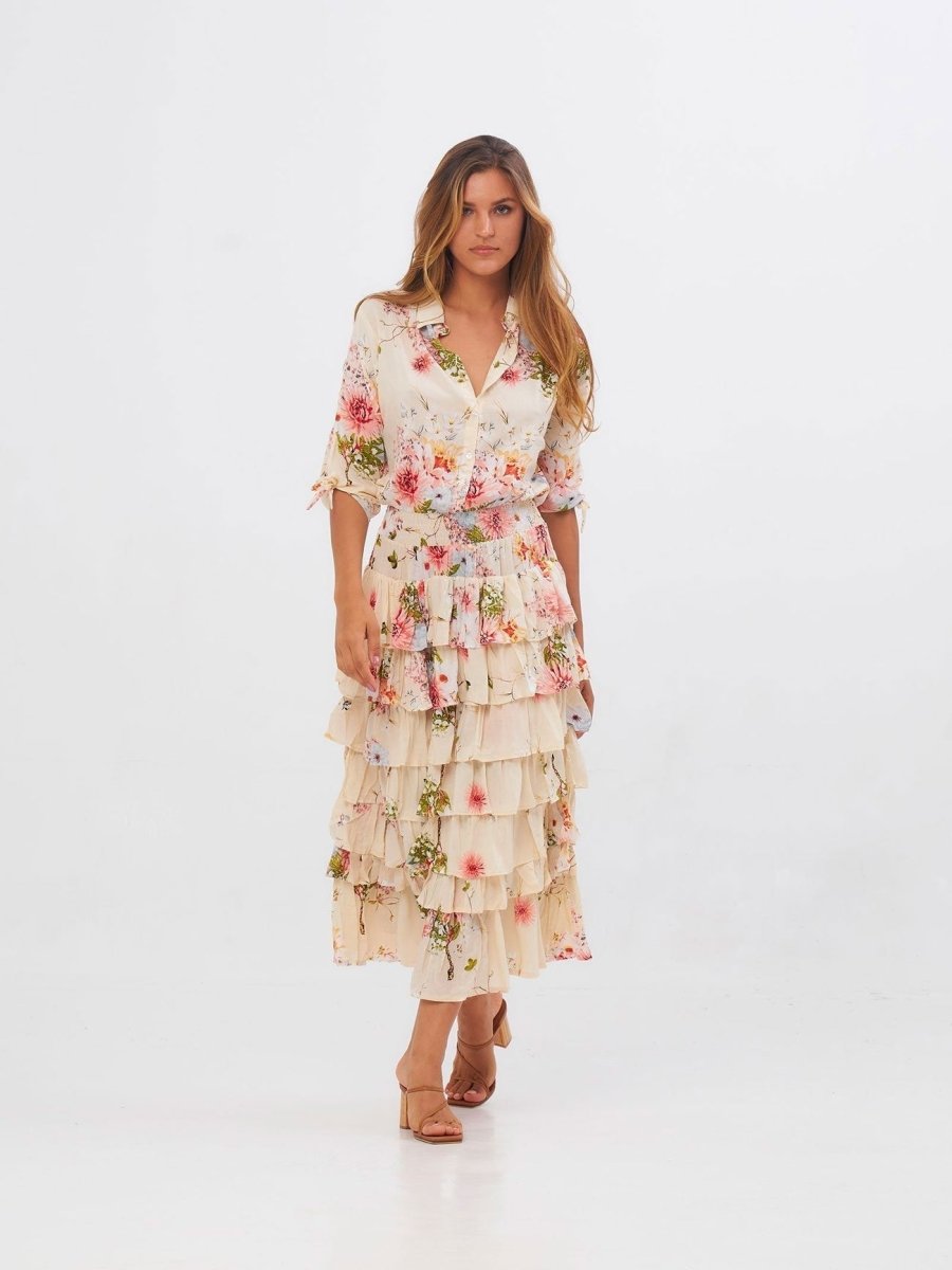 Vestito Stefanie lungo - bianco - Bijondo