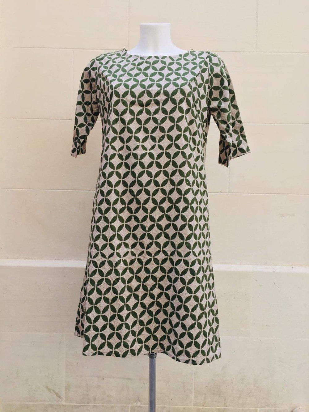 Vestito Tracy cotone - verde - Bijondo