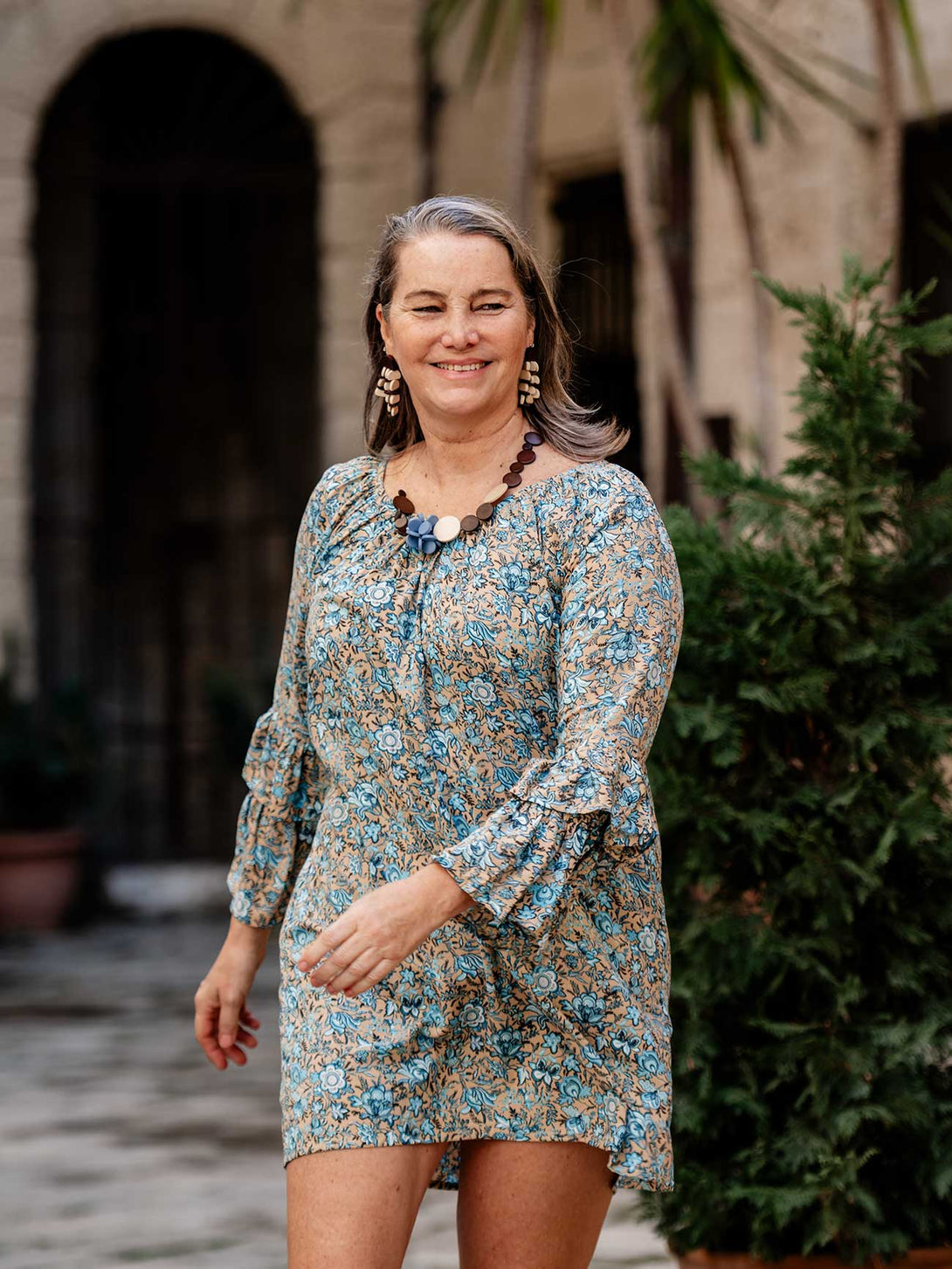 Vestito blusa Soluna rayon corto-Vestito-Bijondo-Bijondo