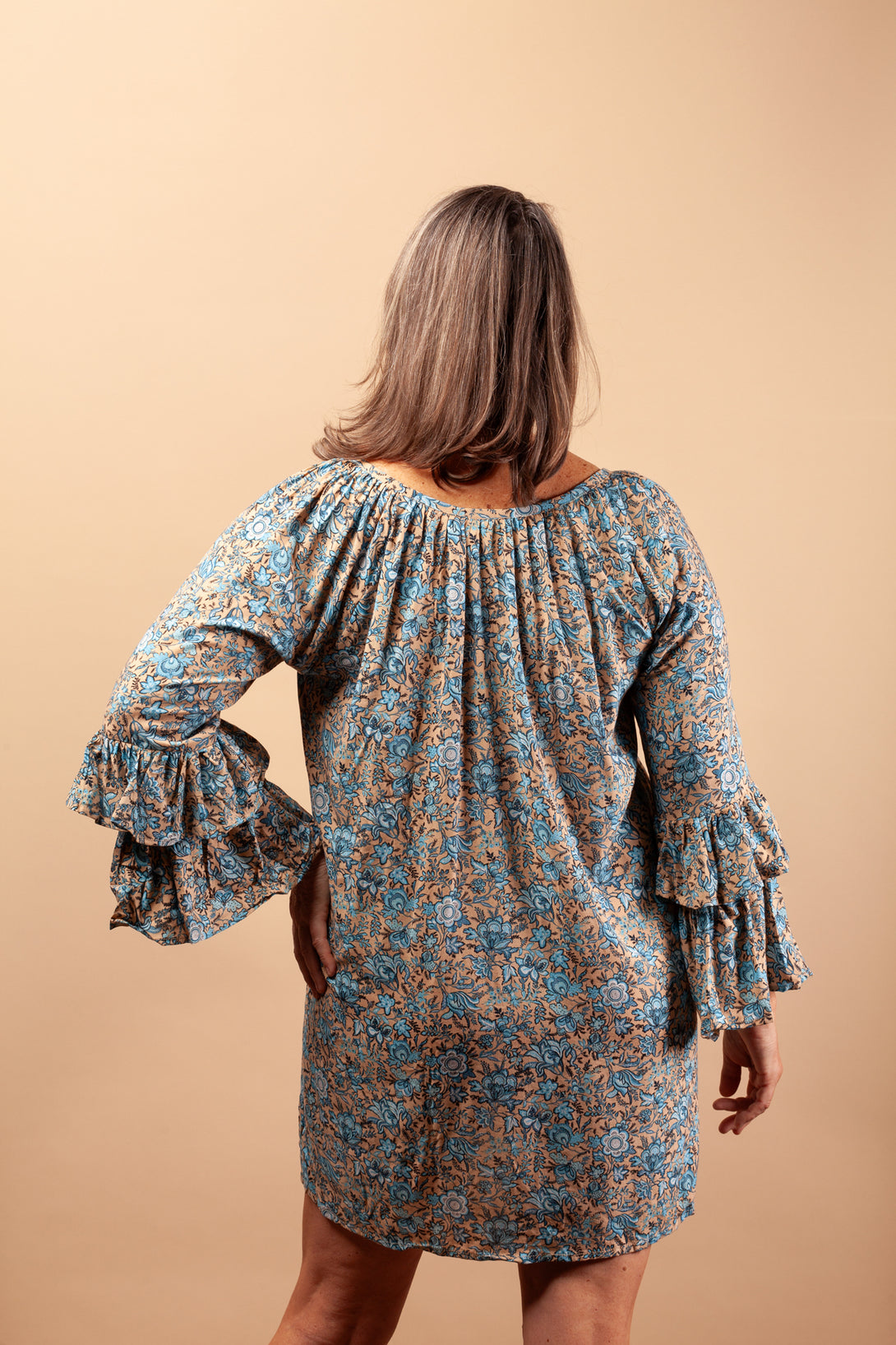 Vestito blusa Soluna rayon corto-Vestito-Bijondo-Bijondo