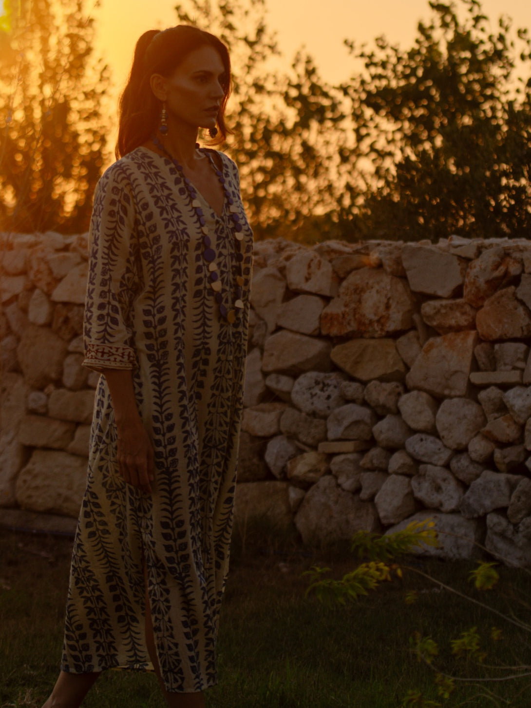 Vestito caftano cotone Madeleine-Vestito-WhyY-Bijondo