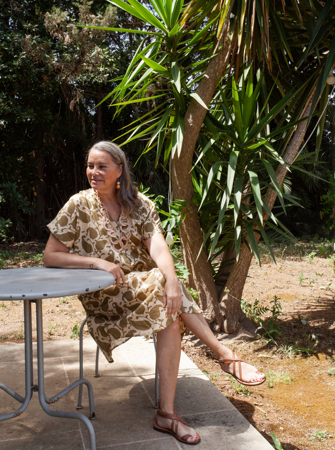 Vestito caftano cotone Natalia-Vestito-WhyY-Bijondo