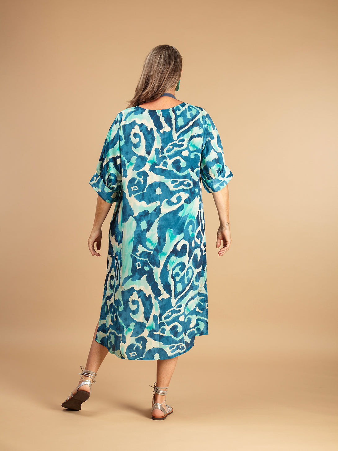 Vestito caftano seta Livia-vestito-WhyY-Bijondo