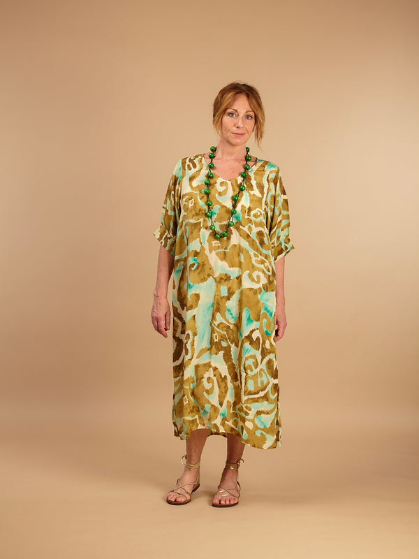 Vestito caftano seta Livia-vestito-WhyY-Ocra-S-M-Bijondo