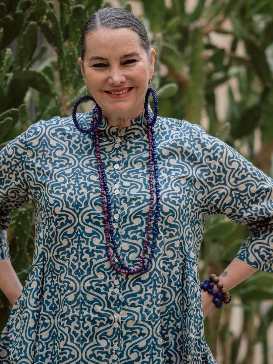 Vestito camicione cotone Jhola - marrone - Bijondo