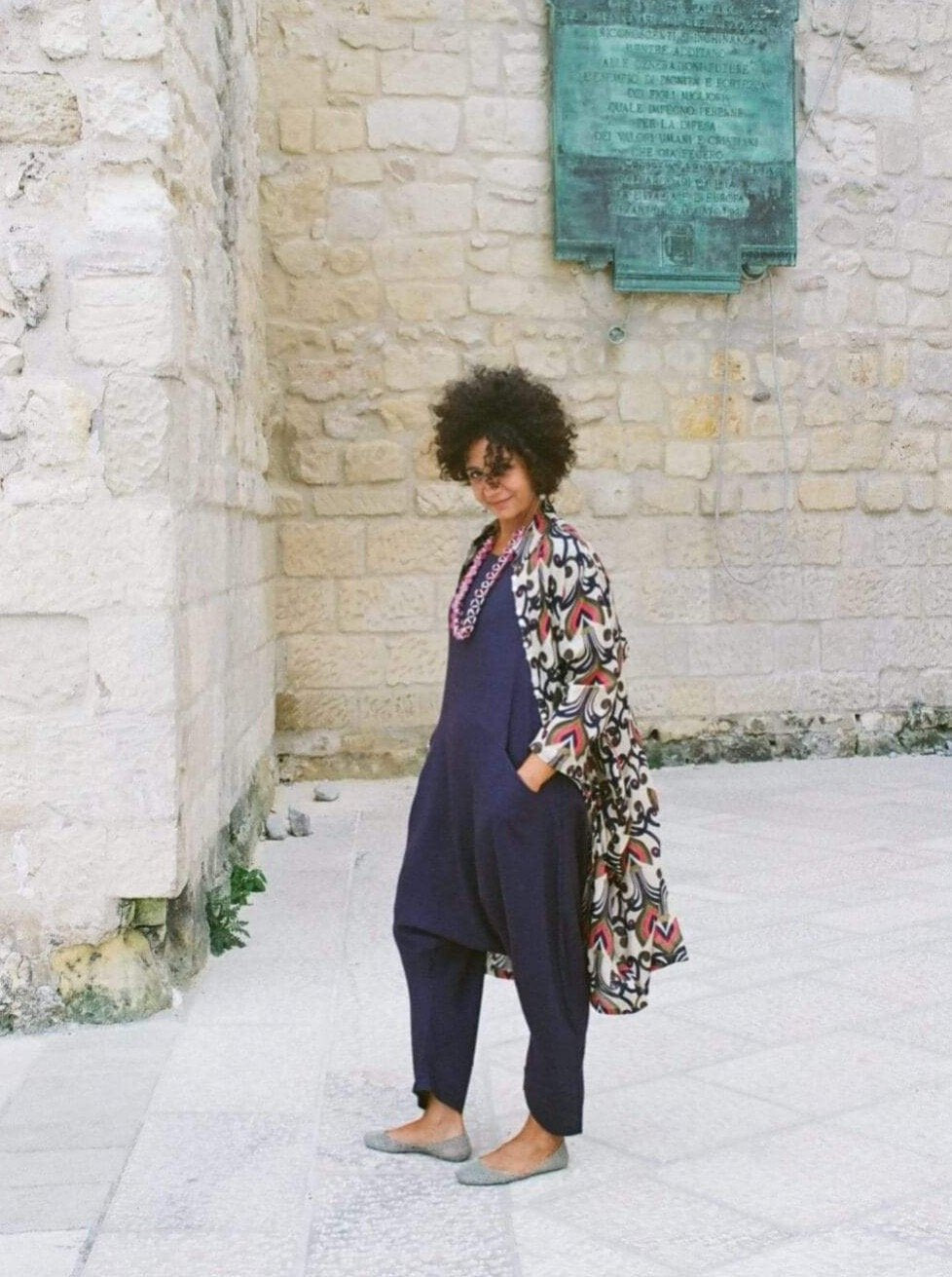 Vestito camicione cotone Jhola - white off - Bijondo