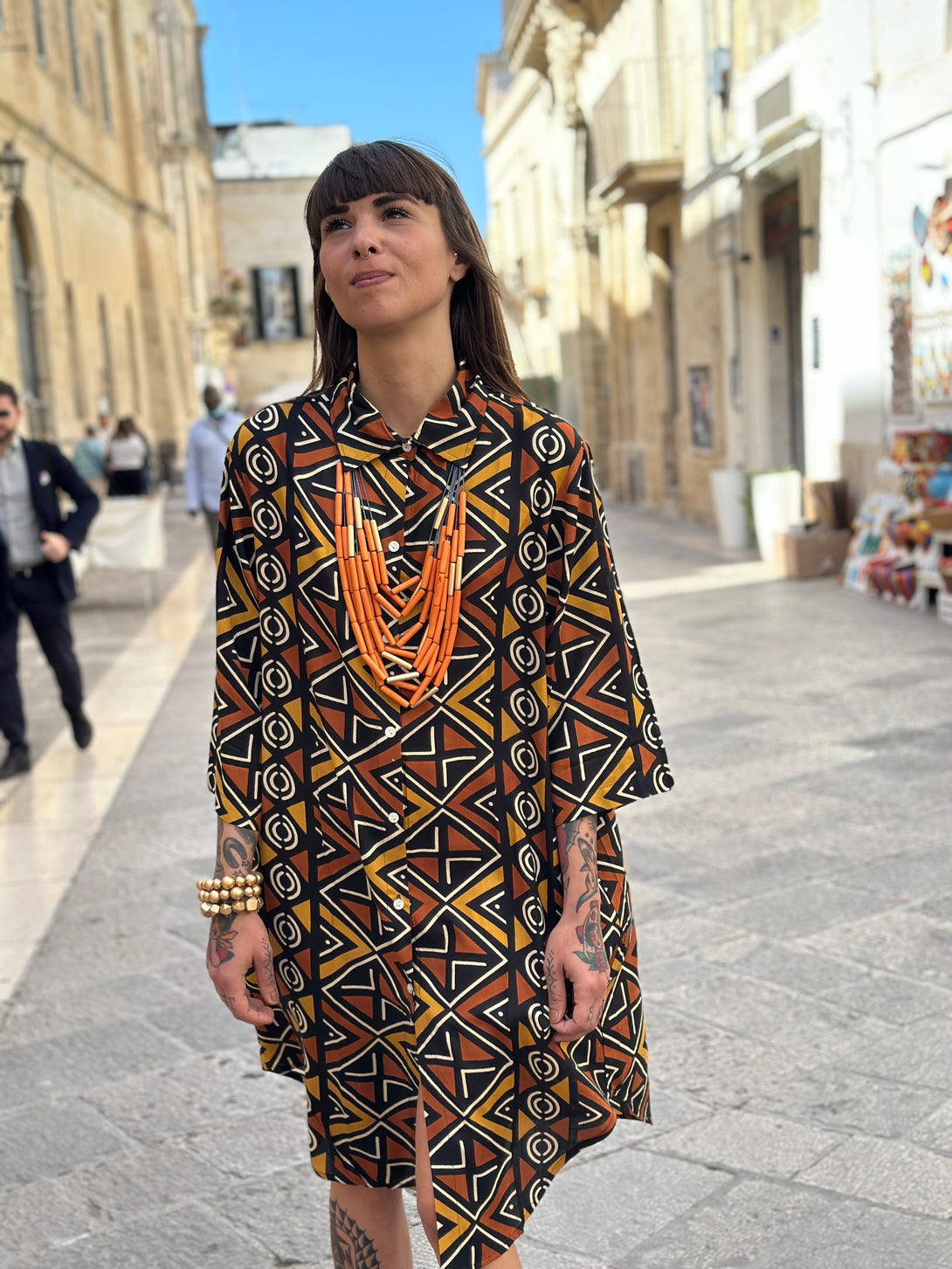 Vestito camicione cotone Yamileth-Vestito-WhyY-Bijondo