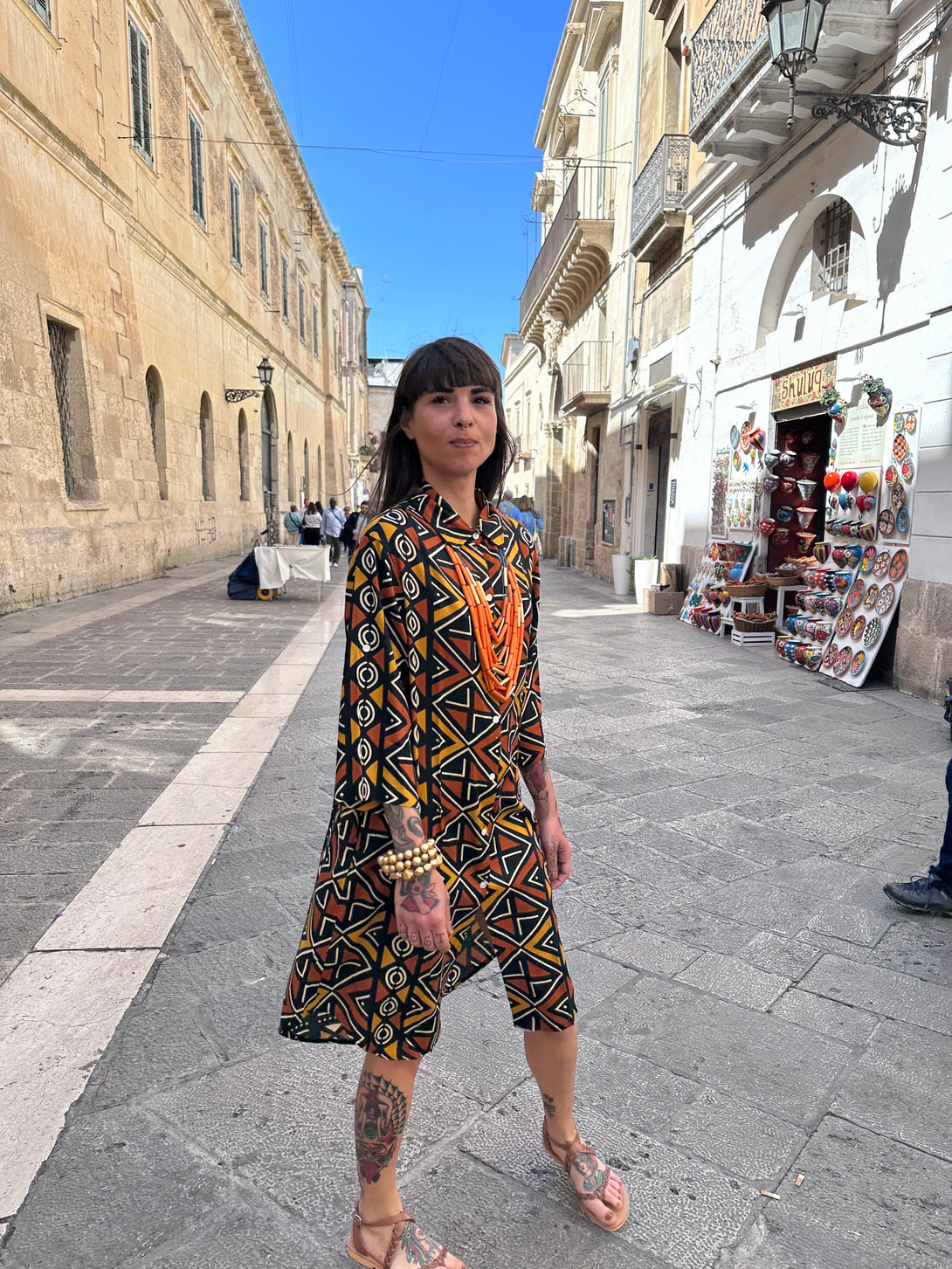 Vestito camicione cotone Yamileth-Vestito-WhyY-Bijondo