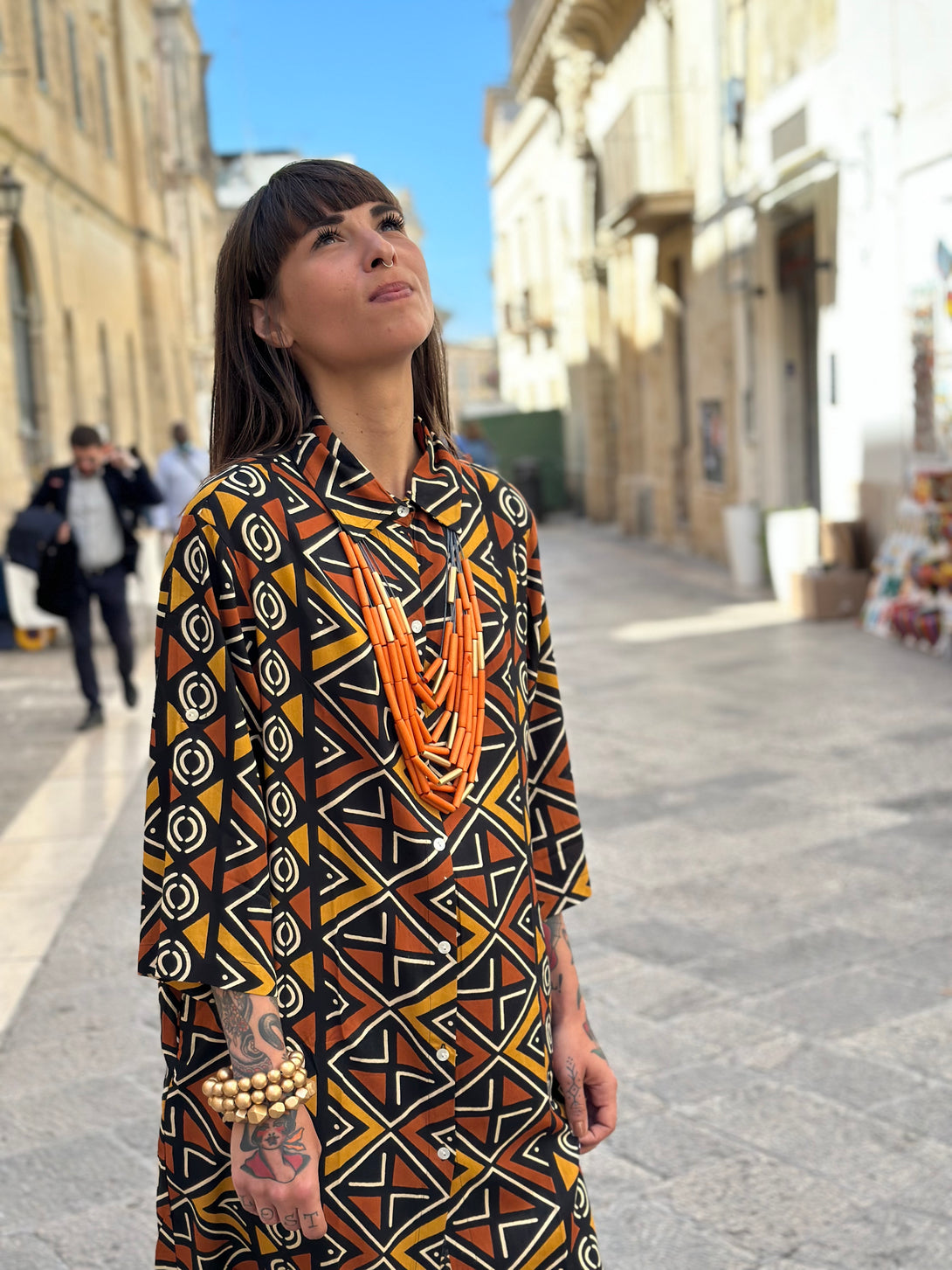 Vestito camicione cotone Yamileth-Vestito-WhyY-Bijondo