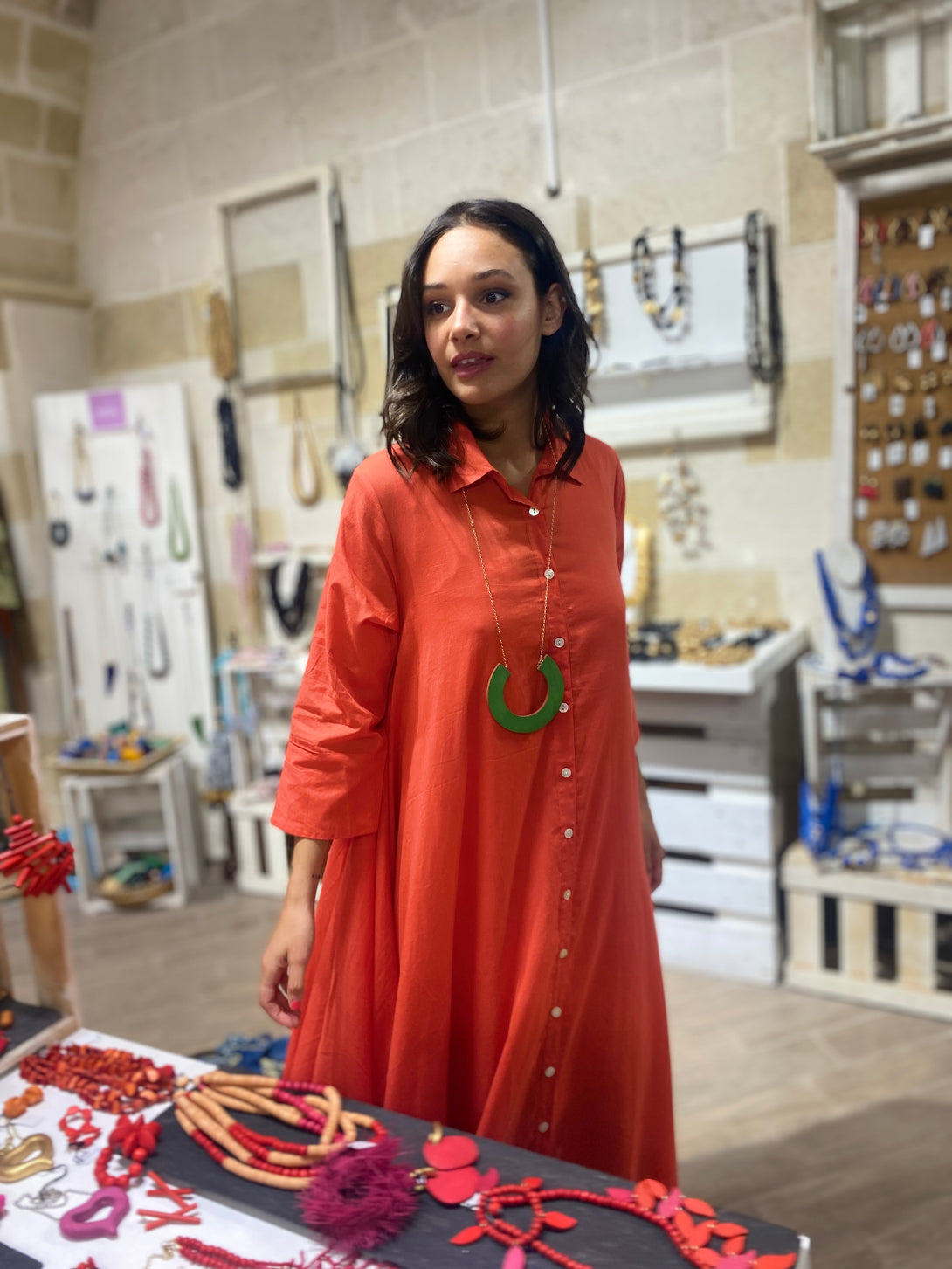 Vestito camicione cotone oversized Hanni-Vestito-Bijondo-Bijondo