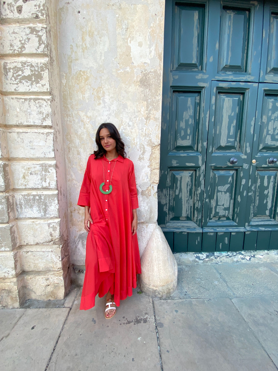 Vestito camicione cotone oversized Hanni-Vestito-Bijondo-Bijondo