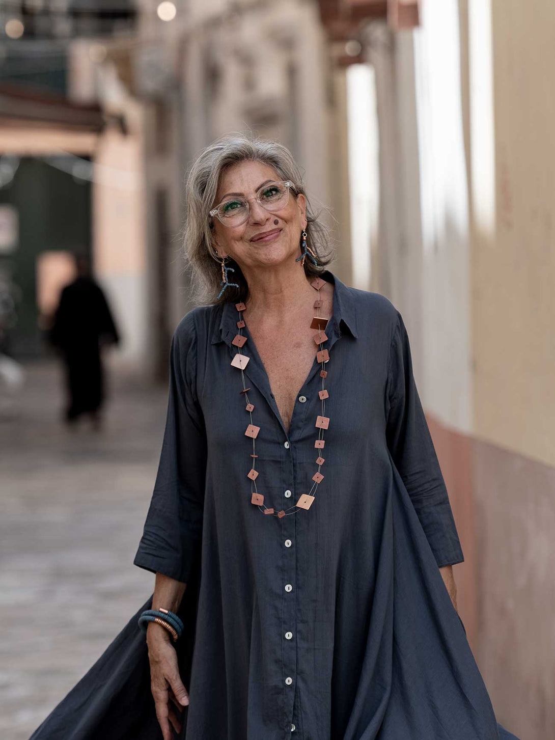 Vestito camicione cotone oversized Hanni-Vestito-Bijondo-Bijondo