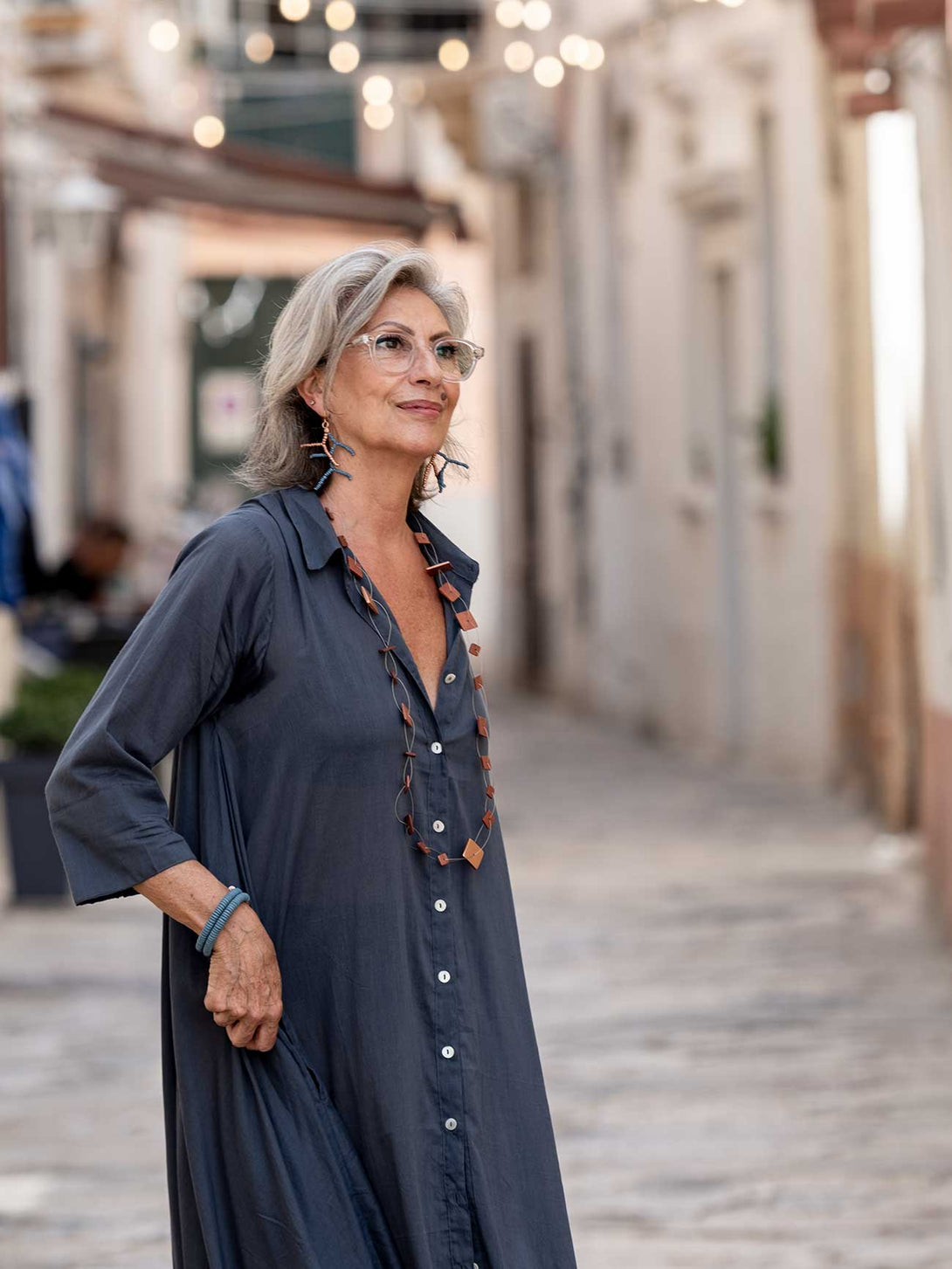 Vestito camicione cotone oversized Hanni-Vestito-Bijondo-Bijondo