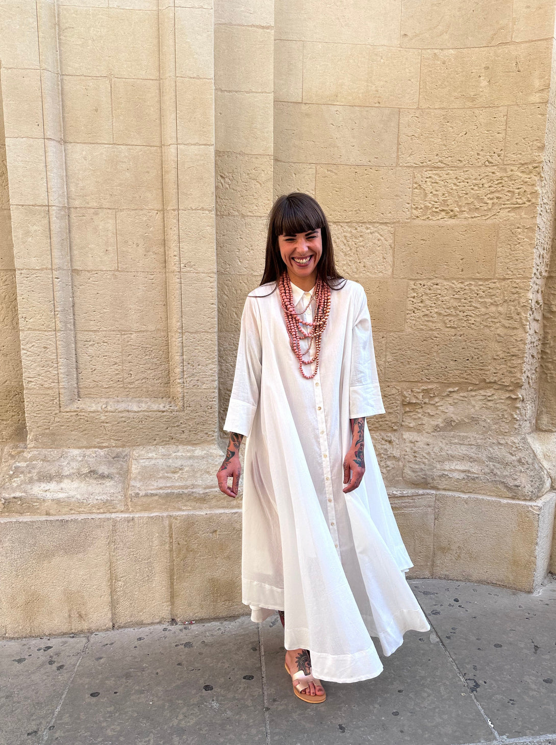 Vestito camicione cotone oversized Hanni-Vestito-Bijondo-Bijondo