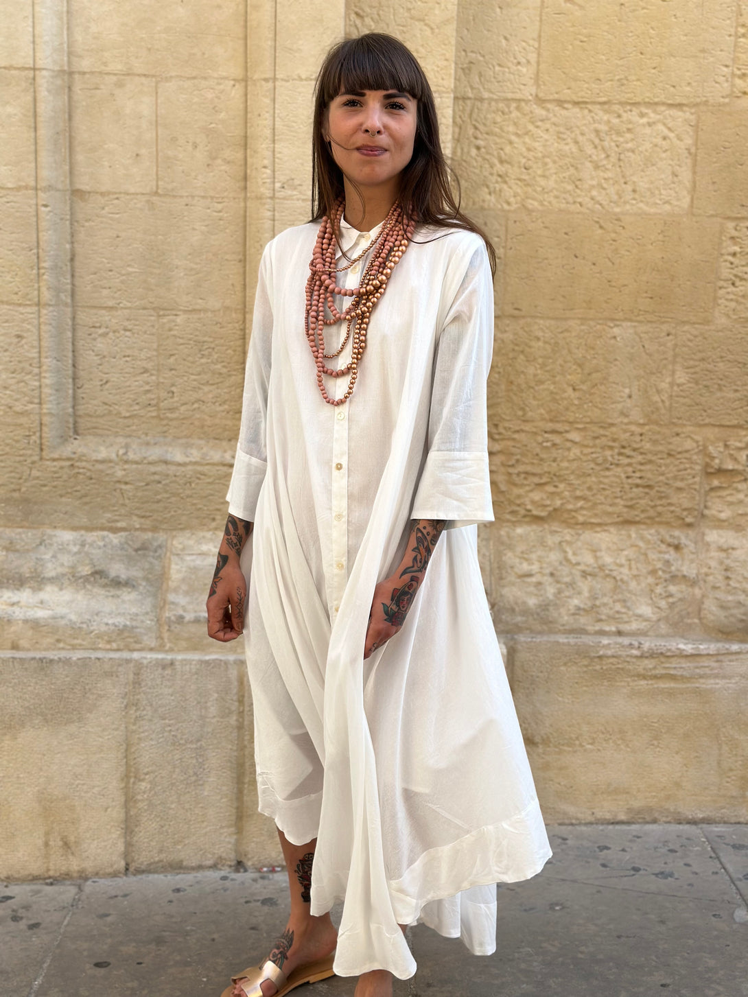 Vestito camicione cotone oversized Hanni-Vestito-Bijondo-Bijondo