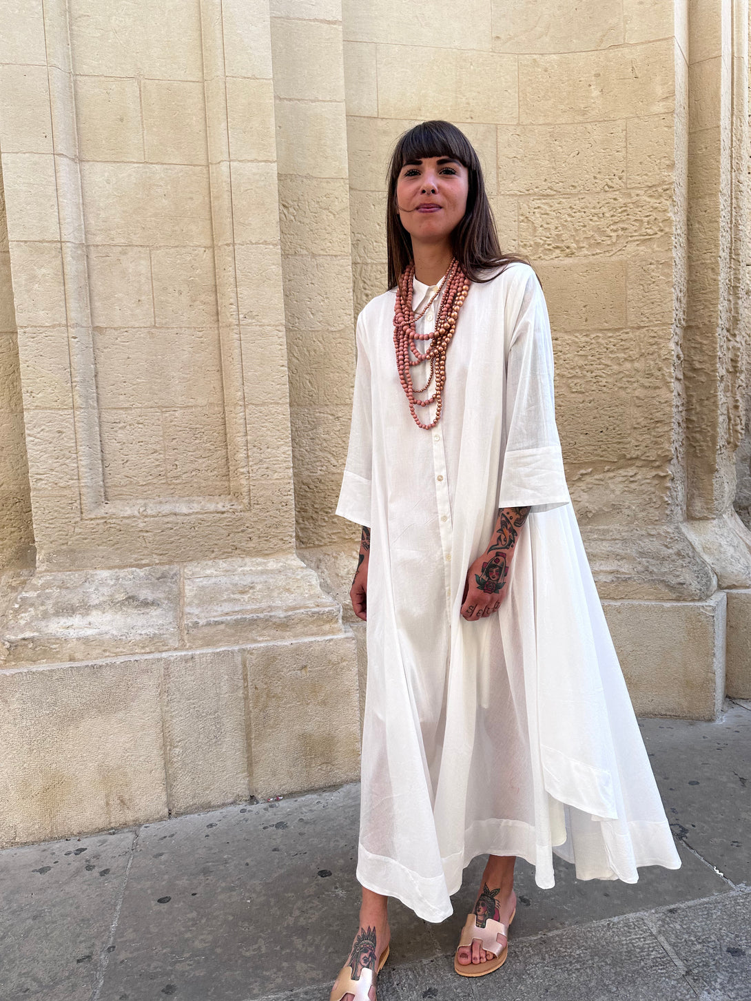 Vestito camicione cotone oversized Hanni-Vestito-Bijondo-Bijondo