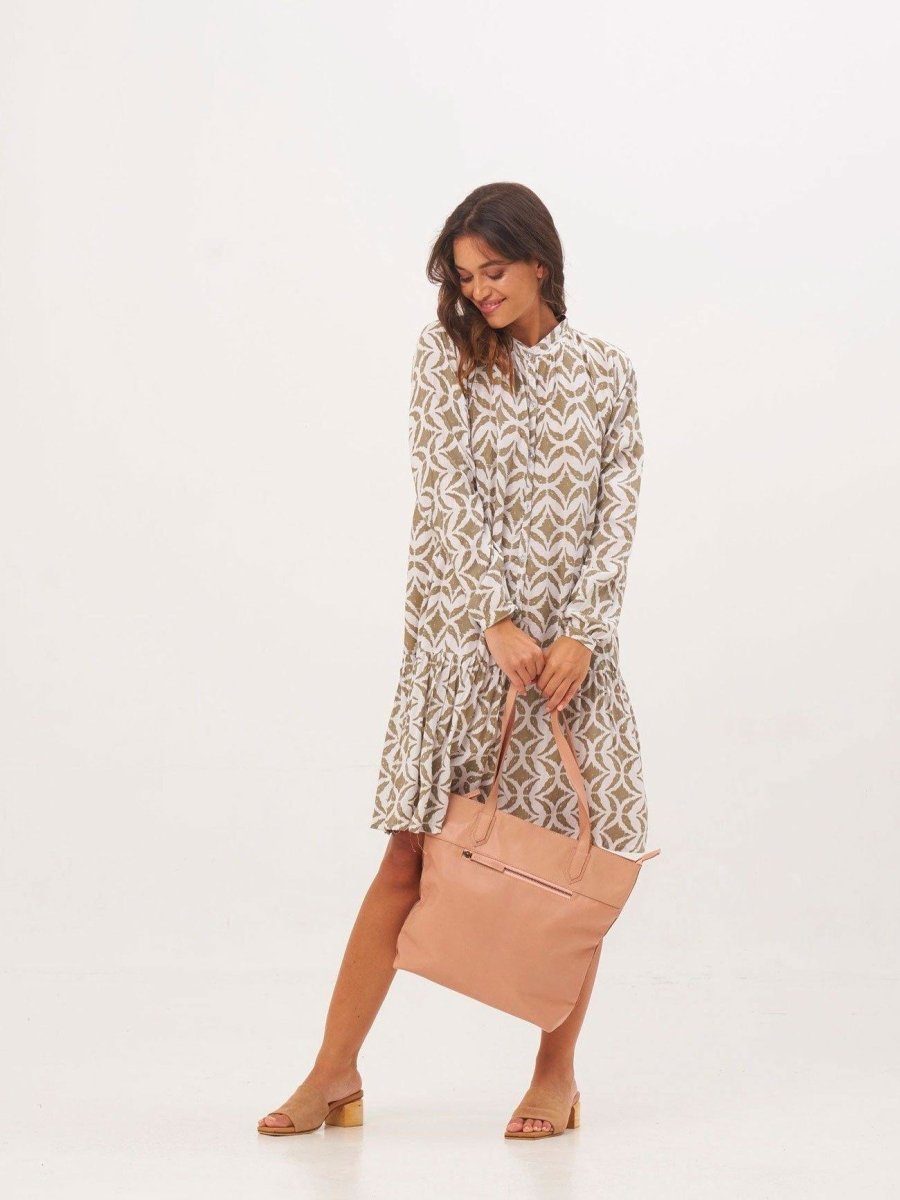 Vestito corto Adriana - beige - Bijondo