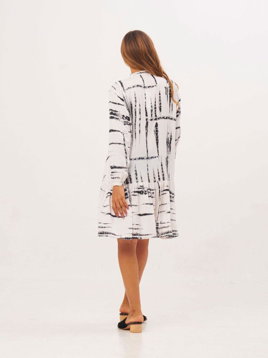 Vestito corto Adriana - bianco - Bijondo