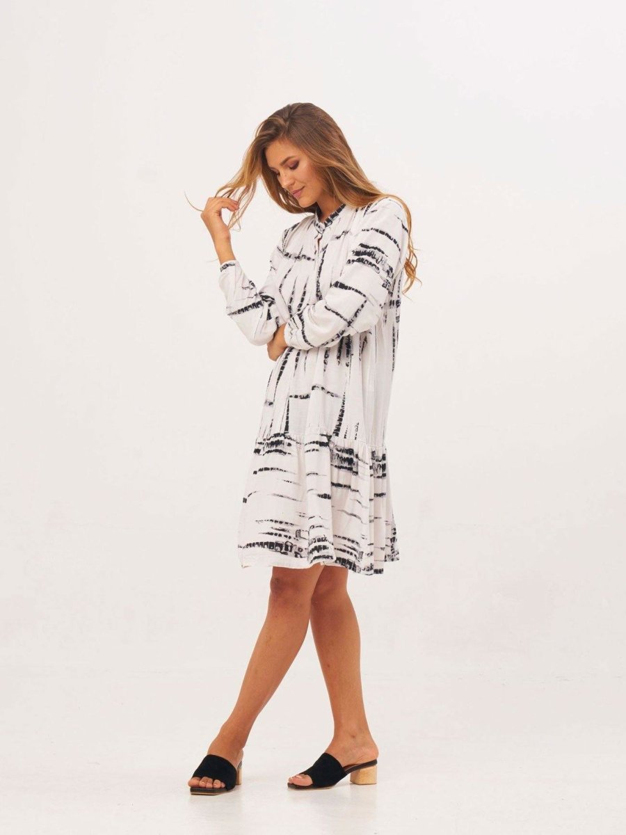 Vestito corto Adriana - bianco - Bijondo