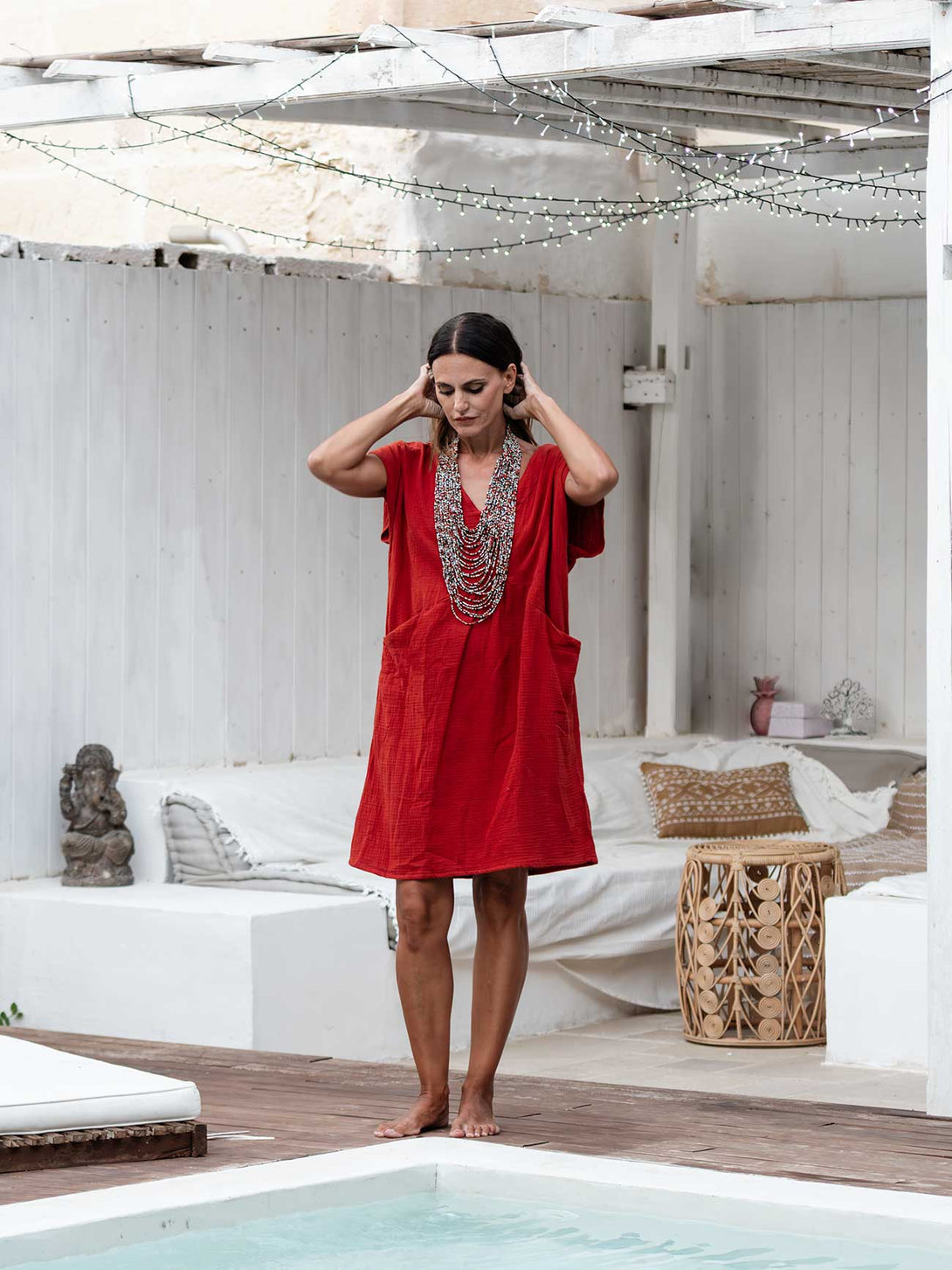 Vestito corto Aurora Viscosa-vestito-Bijondo-Bijondo