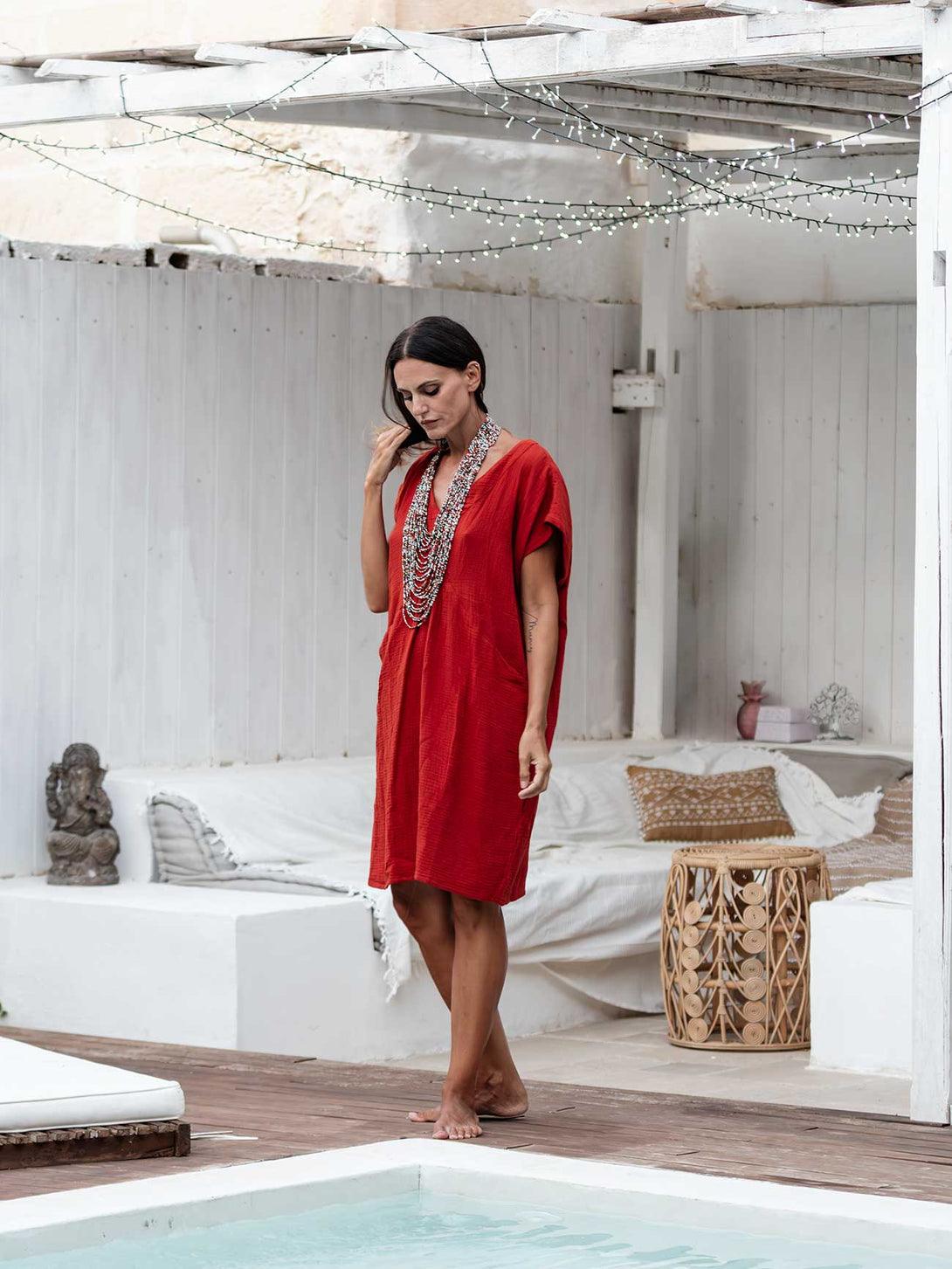 Vestito corto Aurora Viscosa-vestito-Bijondo-Bijondo