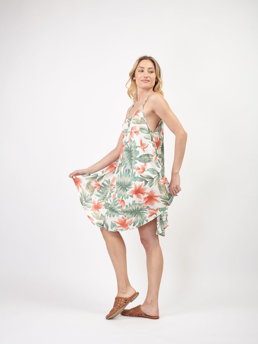 Vestito corto Gemme - bianco - Bijondo