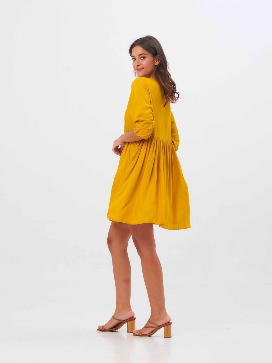 Vestito corto Matilda - giallo - Bijondo