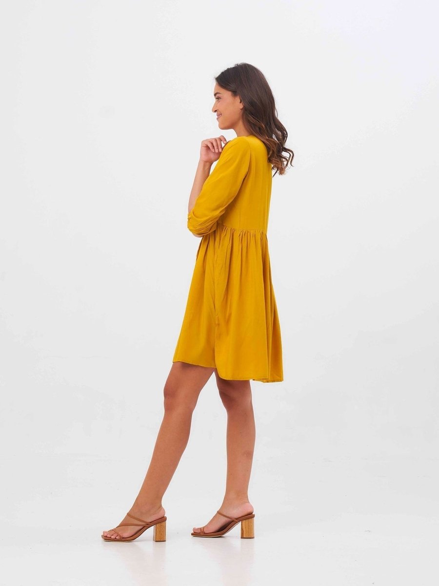 Vestito corto Matilda - giallo - Bijondo