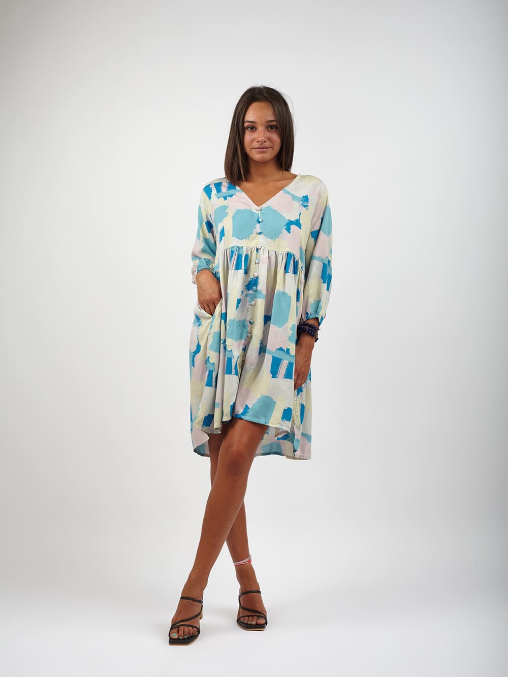 Vestito corto Matilda - multicolor - Bijondo