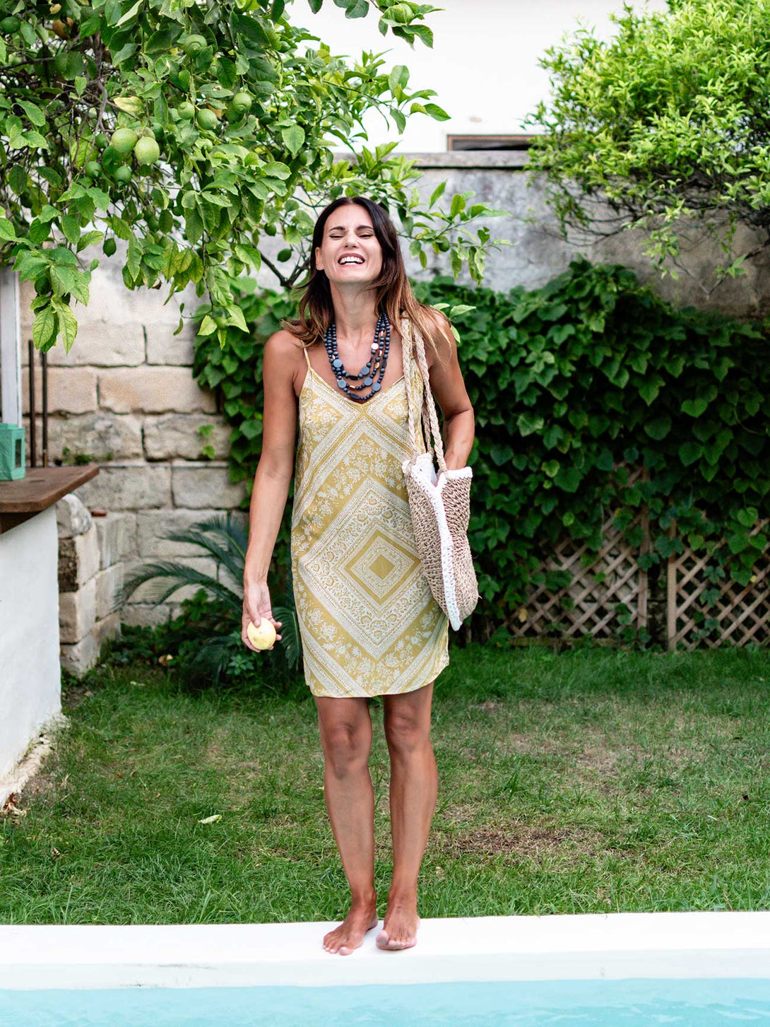 Vestito corto bretelle Mallory-Vestito-Bijondo-Oro-S-M-Bijondo