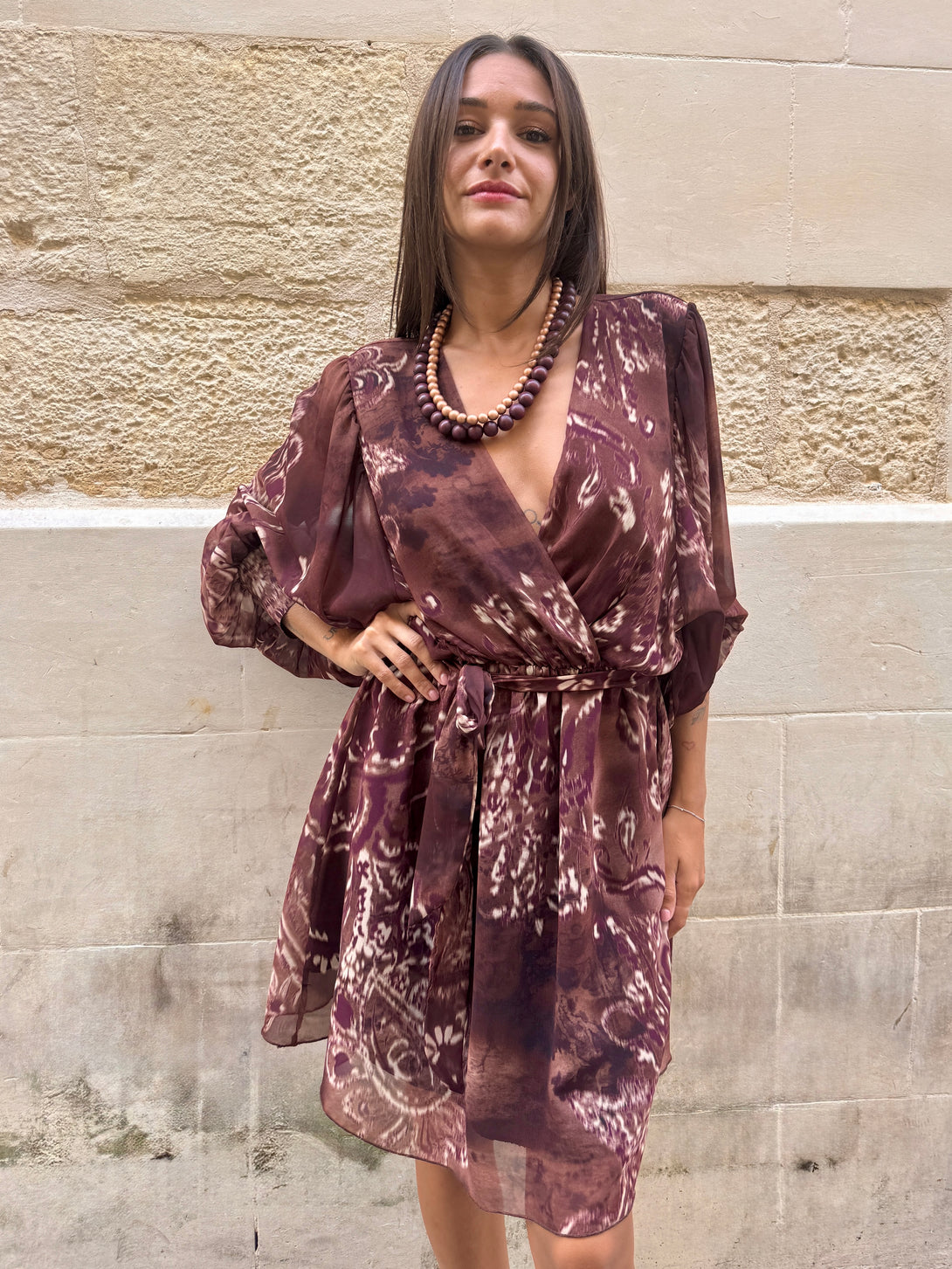 Vestito corto chiffon Lara-Vestito-Bijondo-Bijondo