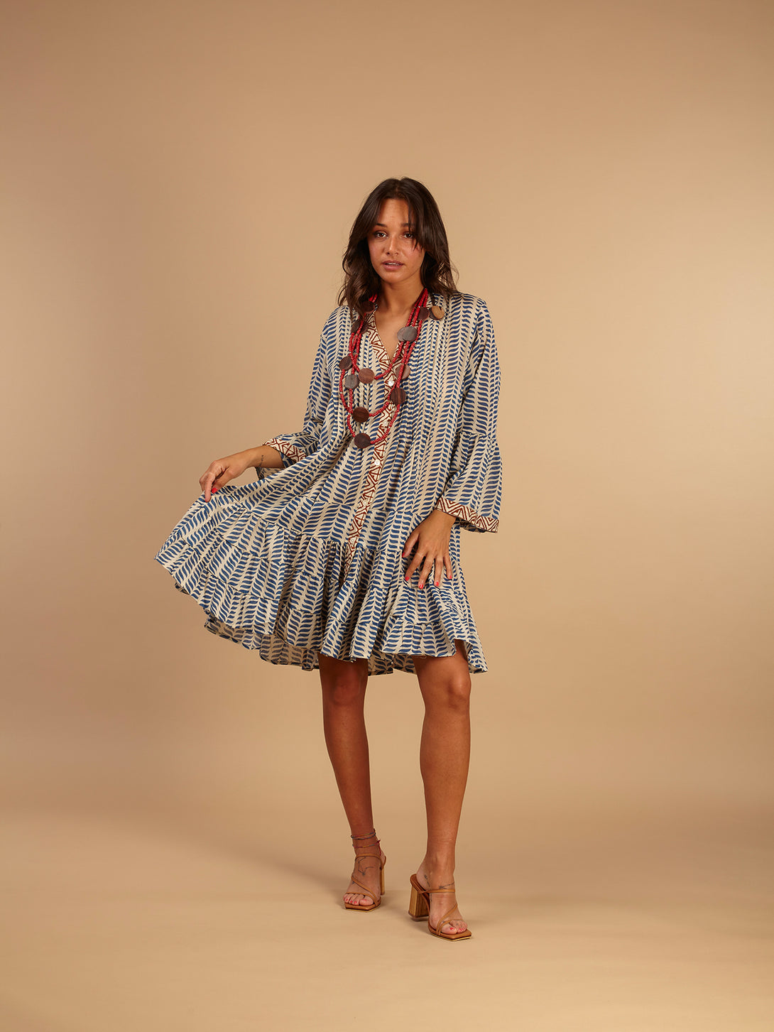 Vestito corto cotone Matilde-vestito-WhyY-Bijondo