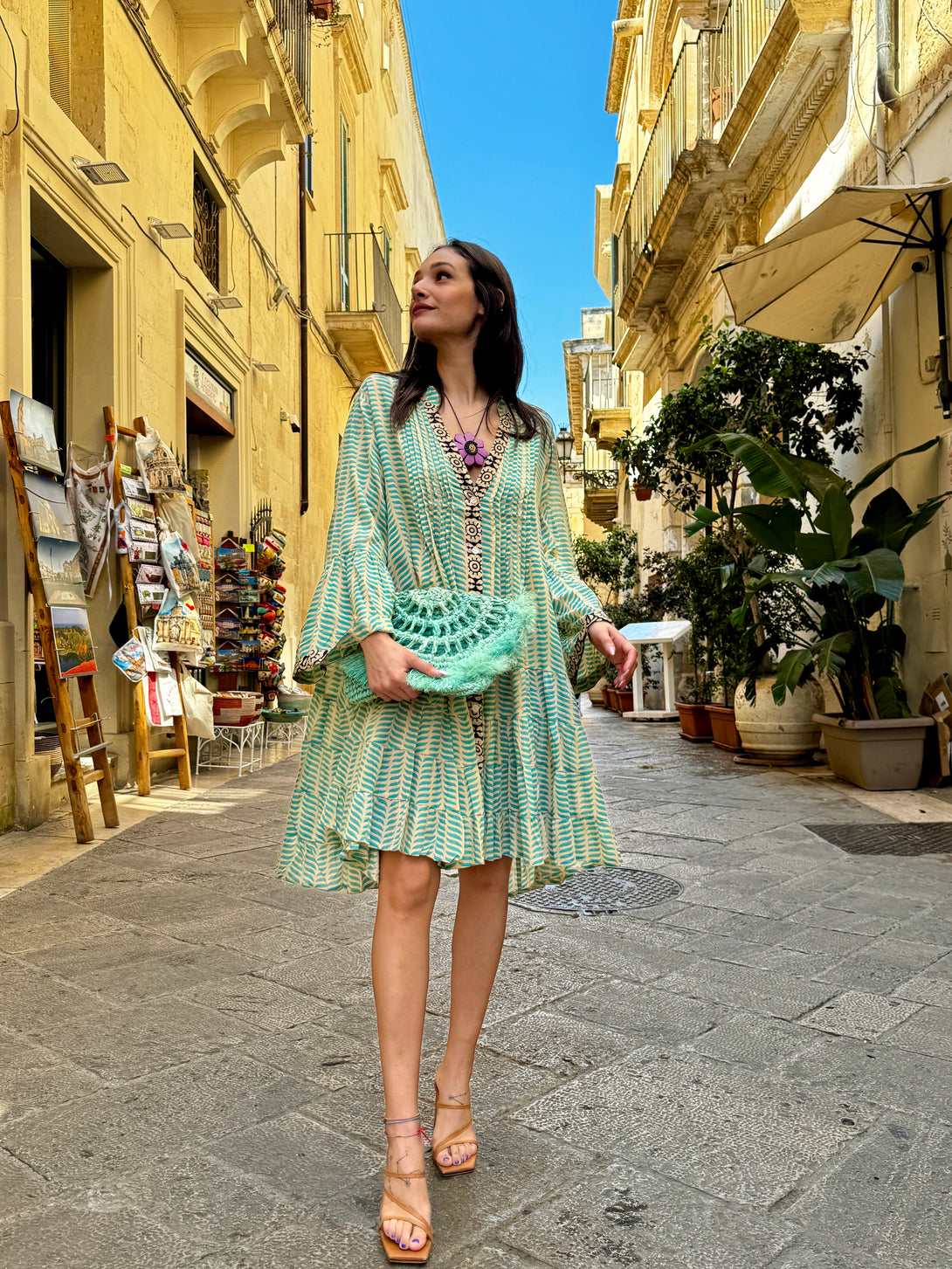 Vestito corto cotone Matilde-vestito-WhyY-Bijondo