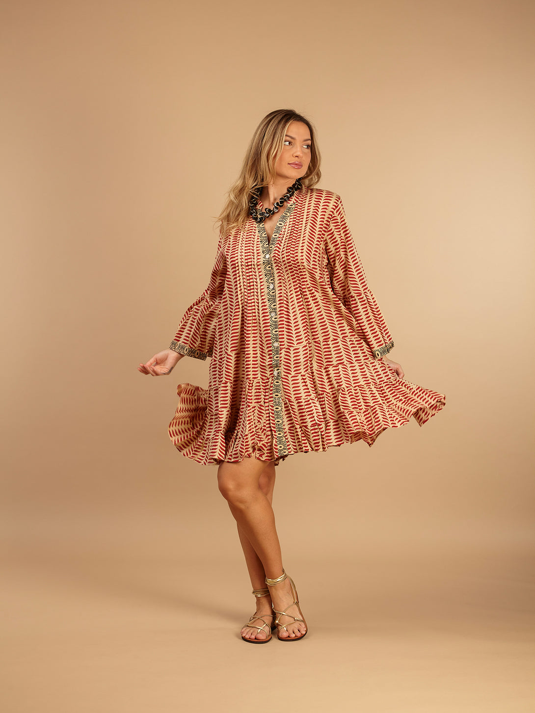 Vestito corto cotone Matilde-vestito-WhyY-Bijondo