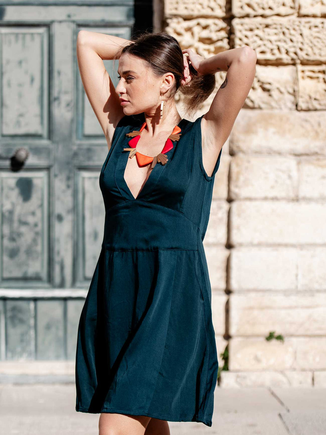 Vestito corto elegante Simona-Vestito-Bijondo-Bijondo