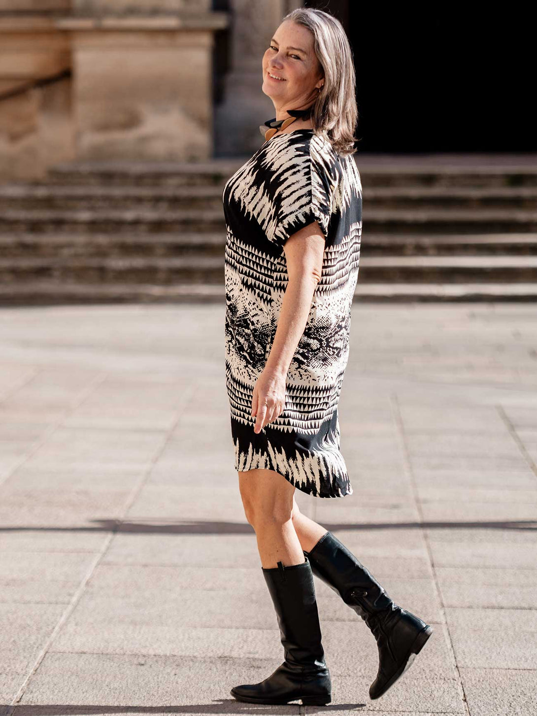 Vestito corto oversized rayon Camy-Vestito-Bijondo-Bijondo