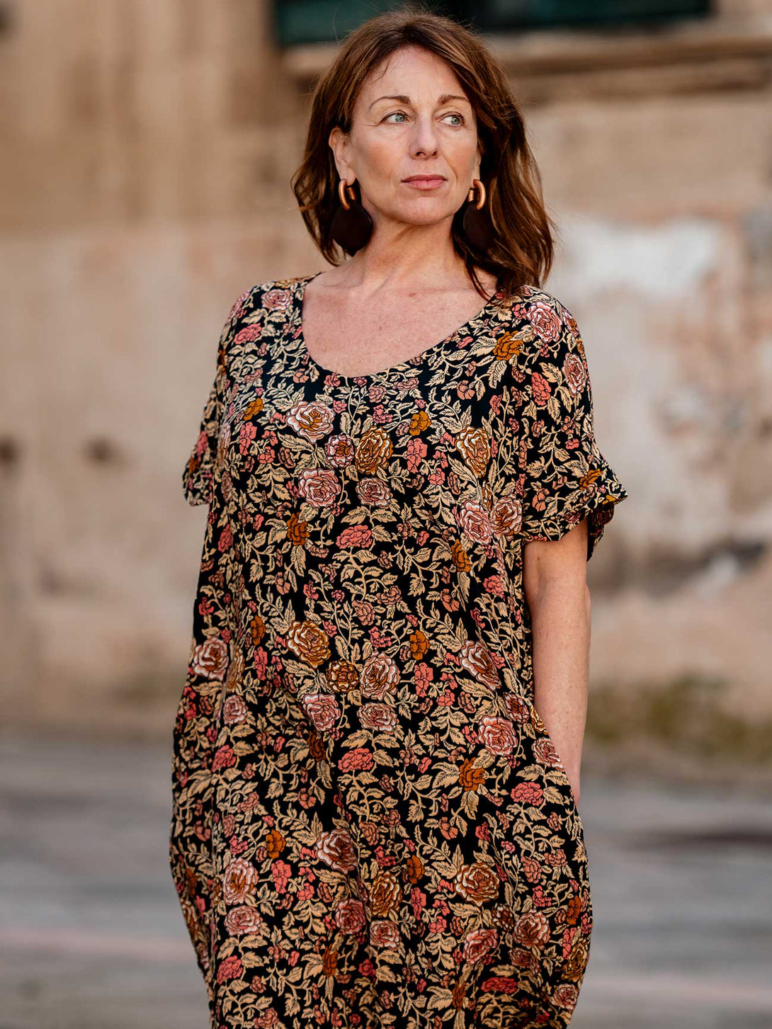 Vestito corto oversized rayon Camy-Vestito-Bijondo-Bijondo