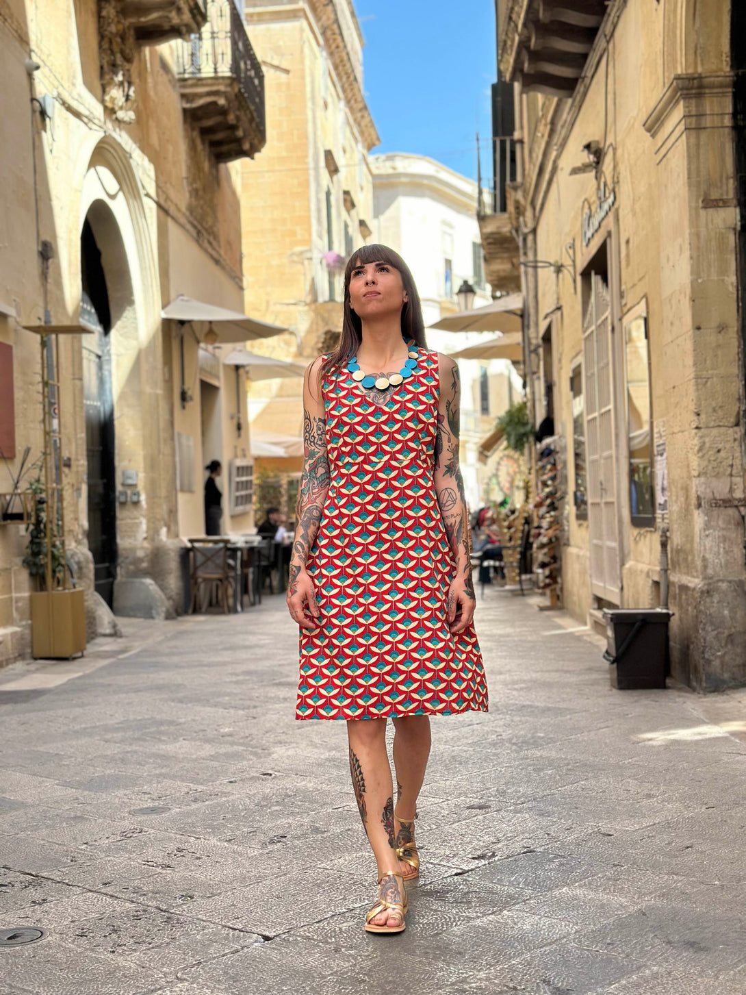 Vestito corto rayon Babette-Vestito-Bijondo-Bijondo