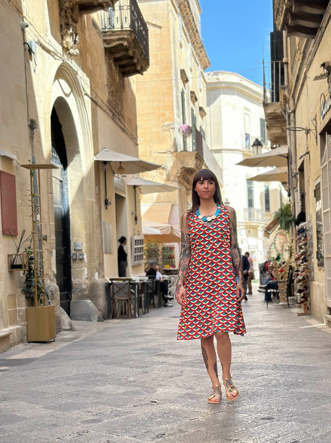 Vestito corto rayon Babette-Vestito-Bijondo-Bijondo