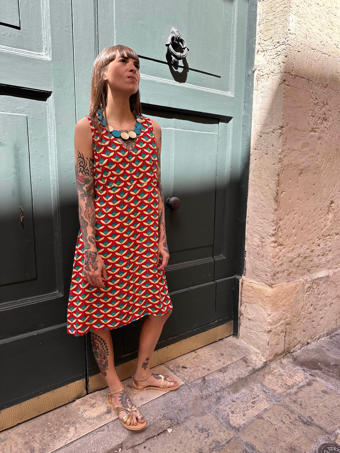 Vestito corto rayon Babette-Vestito-Bijondo-Bijondo