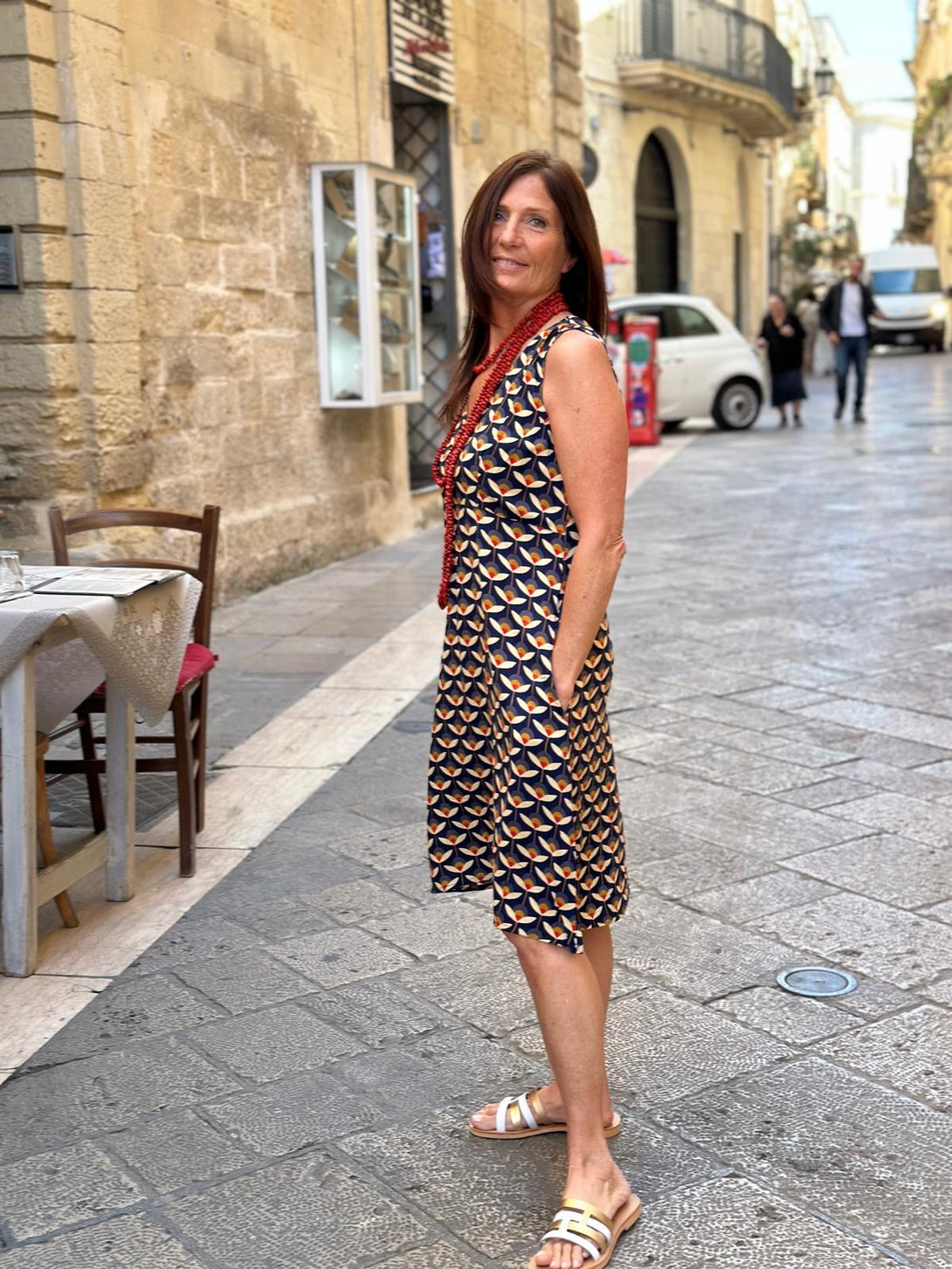 Vestito corto rayon Babette-Vestito-Bijondo-blu-S-M-Bijondo