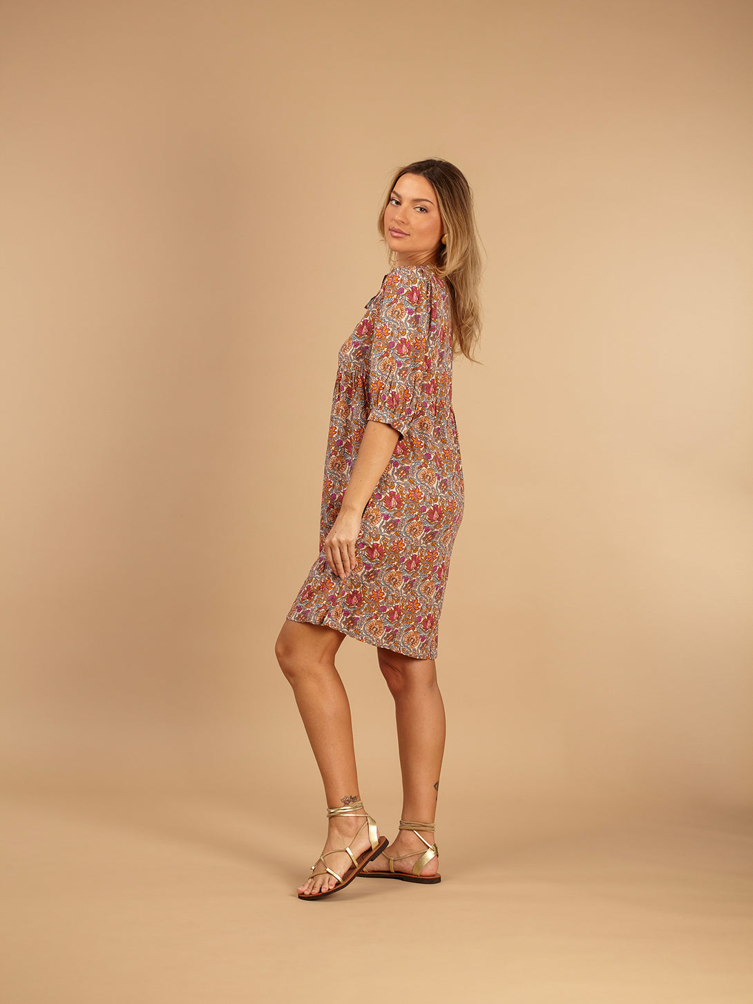 Vestito corto rayon Janice-vestito-Bijondo-Bijondo