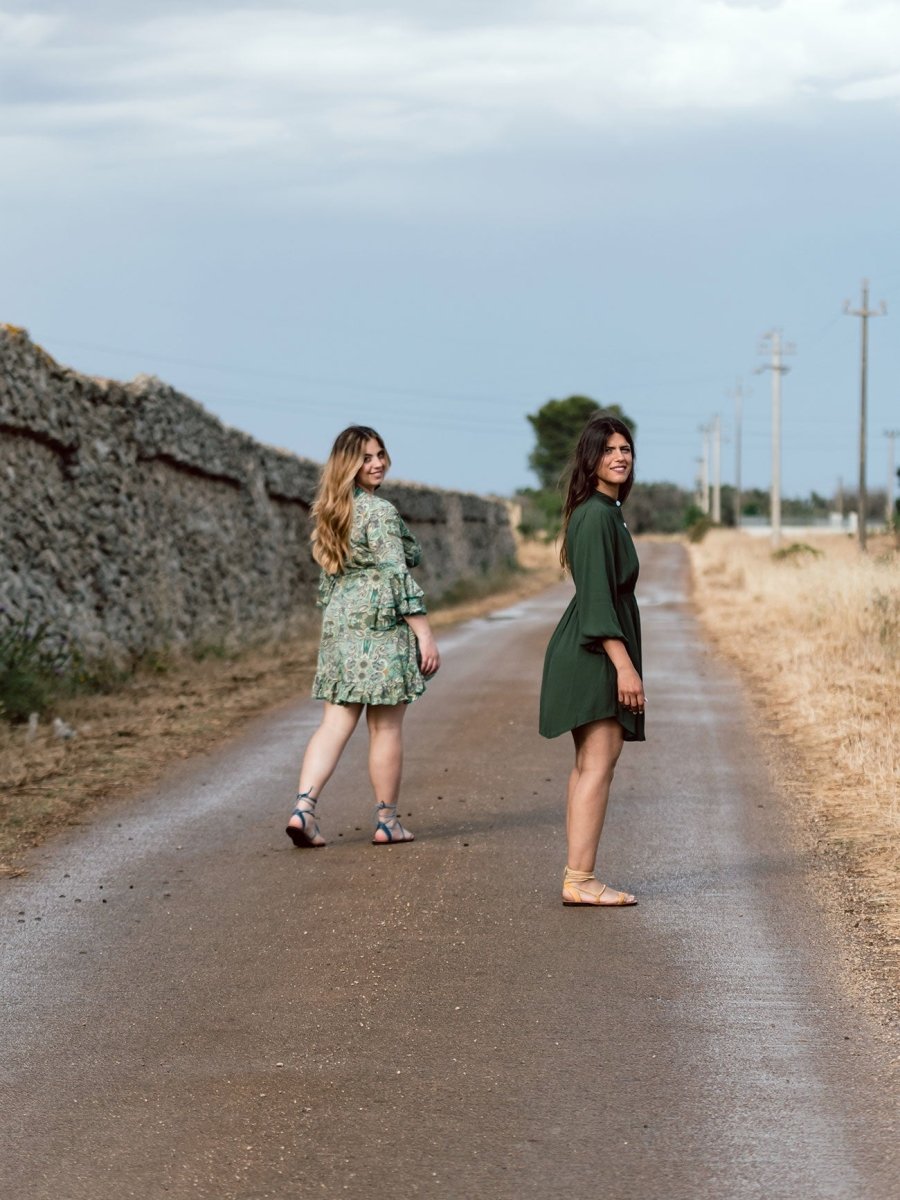 Vestito corto rayon con bottoni Noemi - bianco - Bijondo