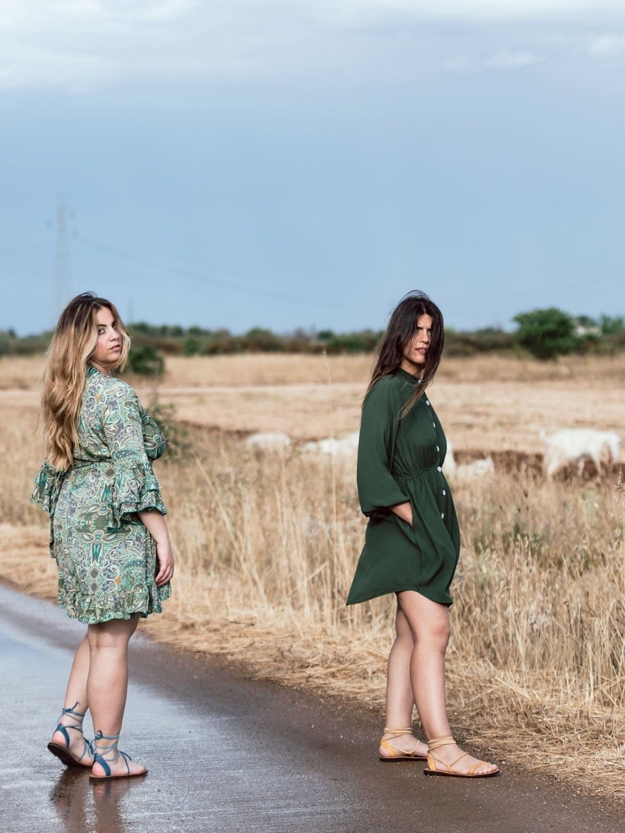 Vestito corto rayon con bottoni Noemi - bianco - Bijondo